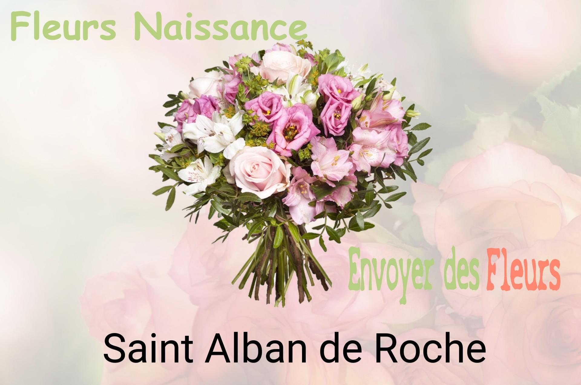 Bouquet de fleurs de naissance livré à Saint-Alban-de-Roche